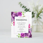 Budget Romantic Paarse Floral Wedding (Staand voorkant)