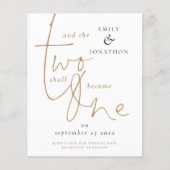 Budget Romantic Quote White Gold Weduwnaar Opslagd (Voorkant)