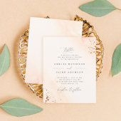 Budget Romantische Blush Roze Waterverf Bruiloft