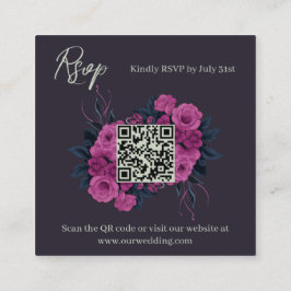 Budget Romantische Gotische Liefhebbers Moderne QR Informatiekaartje