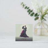 Budget Romantische Gotische Liefhebbers QR-code de Informatiekaartje (Staand voorkant)