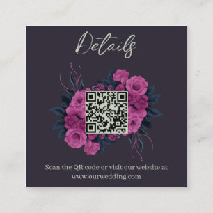 Budget Romantische Gotische Lovers QR-code details Informatiekaartje