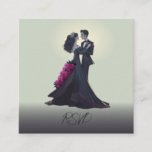 Budget Romantische Gotische Lovers Traditionele RS Informatiekaartje (Voorkant)