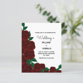 Budget Romantische Herfst buiten bruiloft Rode roz (Staand voorkant)