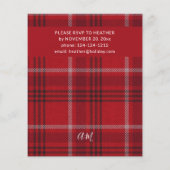Budget rood geruit flanel feest (Achterkant)
