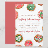 Budget Rood Groen Cookie Uitwisseling Kerstfeest (Voorkant / Achterkant)
