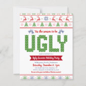 Budget Rood Groen Lelijk Sweater Vakantie Feest Ui (Voorkant)