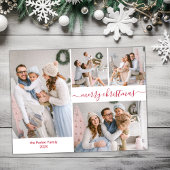 Budget Rood Script 5 Fotocollage Kerst Kaarten