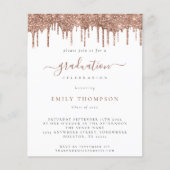 Budget Roos Glitter Drift Afstudeerder Partij Uitn (Voorkant)