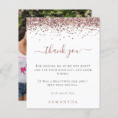 Budget Roos Glitter Foto Hen Party Hartelijk dank (Voorkant / Achterkant)