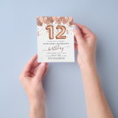 Budget Roos Gold Balloons 12e verjaardag Flyer (Hand)