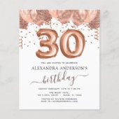 Budget Roos Gold Balloons 30e verjaardag Flyer (Voorkant)