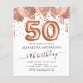 Budget Roos Gold Balloons 50e verjaardag Flyer (Voorkant)