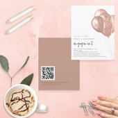 Budget Roos Gold Balloons QR Code Verloving