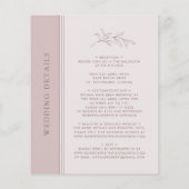 Budget Roos Gold Blush Monogram Huwelijksuitnodigi (Achterkant)