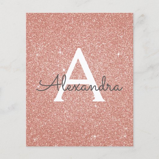 Budget Roos Gold Blush Pink Glitter Sweet 16 (Voorkant)