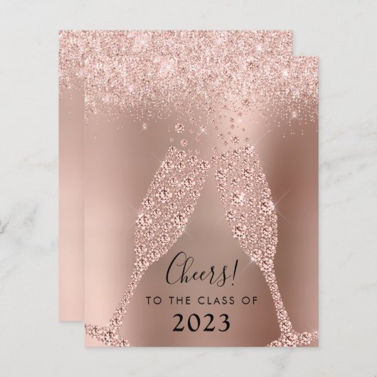 Budget Roos Gold Champagne Afstudeerder (Voorkant / Achterkant)