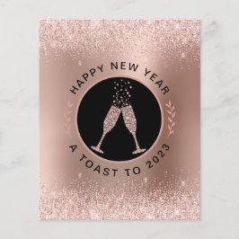 Budget Roos Gold Champagne Toast Nieuwjaar