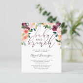 Budget Roos Gold Floral Brunch Baby shower (Staand voorkant)