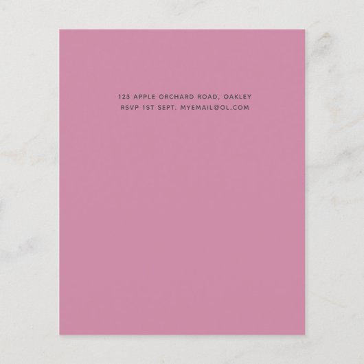 Budget Roos Gold Foil Kijk Geometric Wedding (Achterkant)