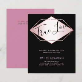 Budget Roos Gold Foil Kijk Geometric Wedding
