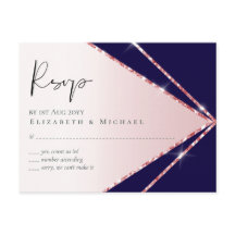 Budget Roos Gold Foil Kijk Geometric Wedding