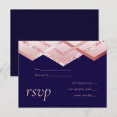 Budget Roos Gold Foil Kijk Geometric Wedding Uitnodiging Briefkaart (Voorkant / Achterkant)