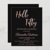 Budget Roos Gold Foil kleurcode Hallo 50 50ste Bi (Voorkant / Achterkant)