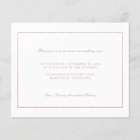 BUDGET Roos Gold Foil Weddenschap Jubileum Vow (Achterkant)