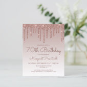 Budget Roos Gold Glam 70e verjaardagsfeestje Uitno (Staand voorkant)