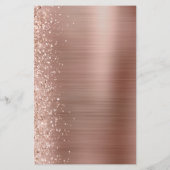 Budget Roos Gold Glam Glitter Weddenschap (Achterkant)