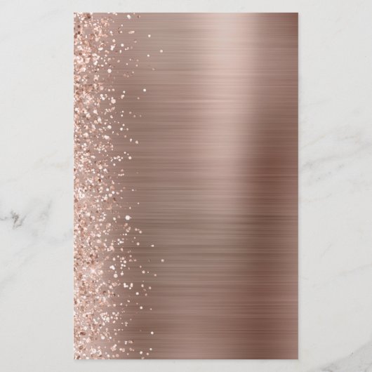 Budget Roos Gold Glam Glitter Weddenschap (Achterkant)