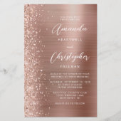 Budget Roos Gold Glam Glitter Weddenschap (Voorkant)