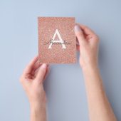 Budget Roos Gold Glitter 13e dertiende verjaardag Flyer (Hand)