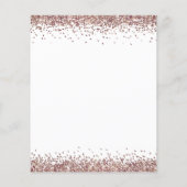 Budget Roos Gold Glitter 2024 Afstuderen (Achterkant)