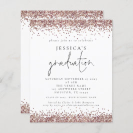 Budget Roos Gold Glitter 2024 Afstuderen