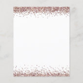 Budget Roos Gold Glitter 2024 Afstuderen Invite (Achterkant)