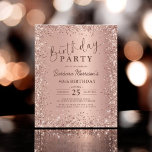 Budget Roos Gold Glitter 40th Birthday Invitation<br><div class="desc">Laat uw 40e verjaardagsfeest schitteren met de Budget Roos Gold Glitter 40e verjaardagsuitnodiging! Deze voordelige uitnodiging is voorzien van een chique rozen gouden glitterontwerp dat een vleugje elegantie toevoegt aan uw speciale dag zonder de bank te breken. Perfect voor iedereen die zijn mijlpaalverjaardag wil vieren met een stijlvolle en budgetvriendelijke...</div>