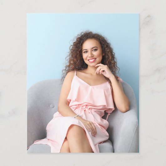 Budget Roos Gold Glitter Afstuderen Hartelijk dank (Achterkant)