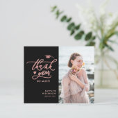 BUDGET Roos Gold Glitter AFSTUDEREN Hartelijk dank (Staand voorkant)