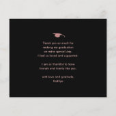 BUDGET Roos Gold Glitter AFSTUDEREN Hartelijk dank (Achterkant)