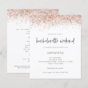 Budget Roos Gold Glitter Bachelorette Weekend