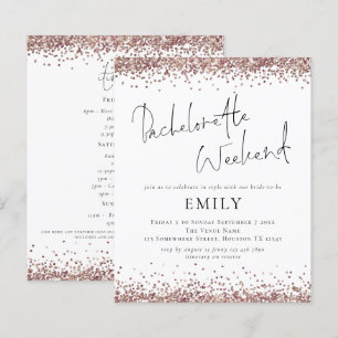 Budget Roos Gold Glitter Bachelorette Weekend