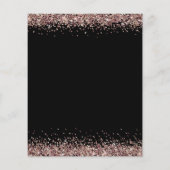 Budget Roos Gold Glitter Black Verloving Bedankt (Achterkant)