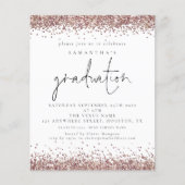 Budget Roos Gold Glitter Borders 2024 Afstudeerder (Voorkant)