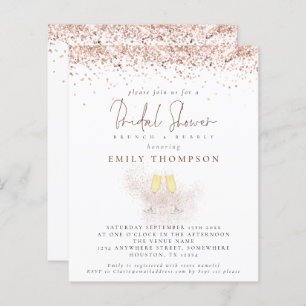 Budget Roos Gold Glitter Champagne Vrijgezellenfee