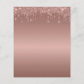 Budget Roos Gold Glitter druppelt Baby shower per  (Achterkant)