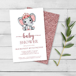Budget Roos Gold Glitter Elephant Baby Girl FLYER