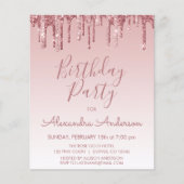 Budget Roos Gold Glitter Elke dag (Voorkant)