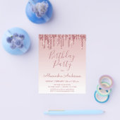 Budget Roos Gold Glitter Elke dag Flyer (Enkel)